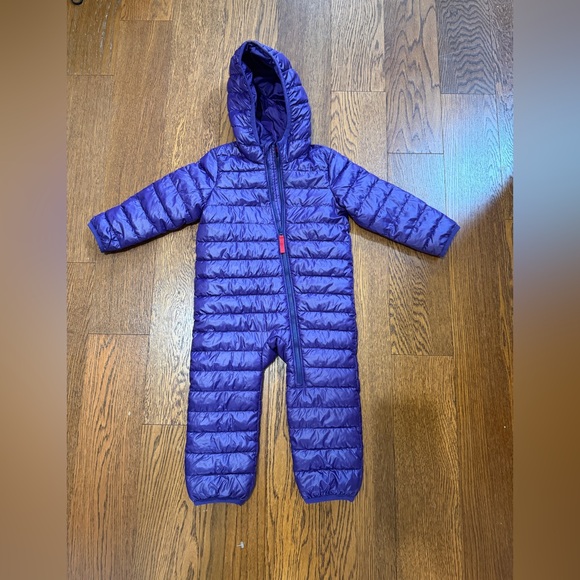 Primary Other - Primary Baby lightweight Puffer Suit Size 12-18 Months Purple bunting mittens
